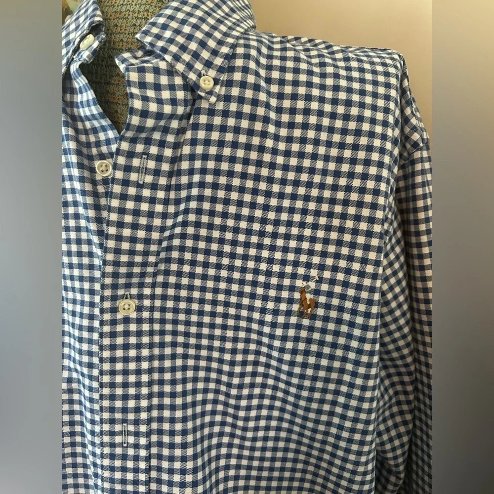 RALPH LAUREN BLUE LABEL OXFORD SHIRT Sz.XL. CLASSIC, TIMELESS, CRISP, POLISHED - Picture 4 of 12